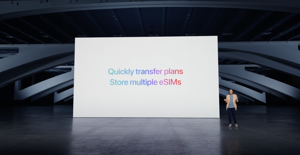 Apple iPhone 14 eSIM announcement